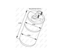NRF 33317 Dryer, air conditioning