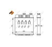 NRF 54279 Heater matrix