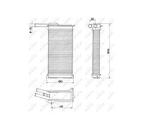 Heater Matrix fits FORD ORION Mk2 1.8D 89 to 90 Exchanger Interior NRF 6079935