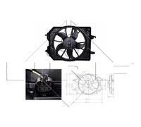 Radiator fan Single Fan 47021 NRF for FORD FOCUS I FOCUS I Saloon