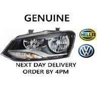1LE 247 051-031 Left NS Nearside Headlight Headlamp Twin H7 Black Bezel By Hella