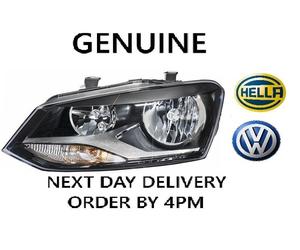 GENUINE OEM Hella VW Polo V 6R1 6C1 Halogen Headlight Left 2009-17