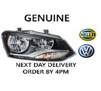 1LE 247 051-031 Left NS Nearside Headlight Headlamp Twin H7 Black Bezel By Hella