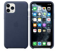 Apple Leather Back Cover for iPhone 11 Pro - Midnight Blue