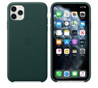 Genuine / Official Apple iPhone 11 Pro Max Leather Case / Cover - Forest Green