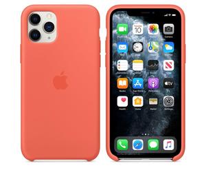 Genuine / Official Apple iPhone 11 Pro Silicone Case - Clementine (Orange) - New
