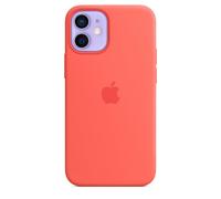 Genuine / Official Apple iPhone 12 Mini Silicone Case with MagSafe - Pink Citrus