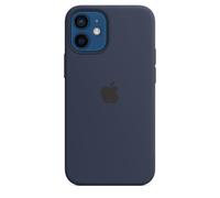 Genuine / Official Apple iPhone 12 Mini Silicone MagSafe Case - Deep Navy (Blue)
