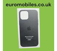 Genuine / Official Apple iPhone 12 Pro Max Silicone MagSafe Case - Black - New