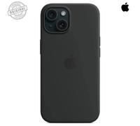 Genuine/Official Apple iPhone 15 Plus Silicone Case With MagSafe Black MT03ZM/A
