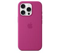 Genuine / Official Apple iPhone 16 Pro Silicone Case / Cover - Fuchsia (Pink)
