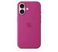 Genuine / Official Apple iPhone 16 Silicone Case / Cover - Fuchsia (Pink) - New