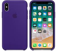 Genuine / Official Apple iPhone X Silicone Case / Cover - Ultra Violet (Purple)