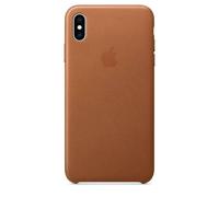 Genuine Official Apple iPhone XS Max Leather Case - Saddle Brown - New