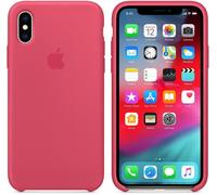 Genuine / Official Apple iPhone XS Silicone Case Cover - Hibiscus (Pink) - New