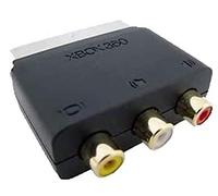 Genuine Official Microsoft Xbox RCA to SCART AV Block Adapter (Audio Video IN) - 3x RCA Phono Socket to SCART Male