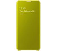 Genuine / Official Samsung Galaxy S10e Clear View Wallet Folio Case - Yellow