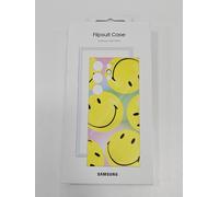 Genuine / Official Samsung Galaxy S24 Ultra Flipsuit Case - Yellow Smiley Face