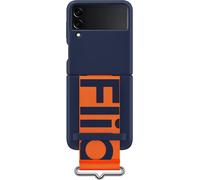 Genuine / Official Samsung Galaxy Z Flip3 5G Silicone Cover with Strap - Blue