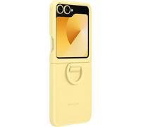 Genuine Official Samsung Galaxy Z Flip6 & Flip7 FE Silicone Case + Ring - Yellow