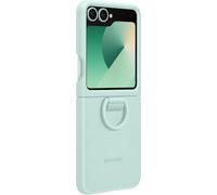 Genuine / Official Samsung Galaxy Z Flip6 Silicone Case with Ring Mint (Green)