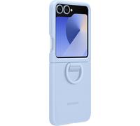 Samsung Galaxy Z Flip 6 Silicone Case with Ring Blue - EF-PF741TLEGWW