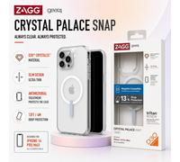 ZAGG Gear 4 Crystal Palace Snap D30 Protective Case Compatible with iPhone 14 Pro Max, Slim, Lightweight, Shockproof, MagSafe Compatible, Magnetic, Wireless Charging, (Clear)