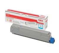 OKI 43487711 Toner cyan. 6K pages ISO/IEC 19752 for OKI C 8600