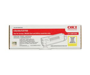 GENUINE OKI 43872305 Yellow Toner C5650 C5750 A-