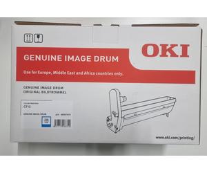 Genuine Oki 46507415 Cyan Image Drum, For Color Printers: C712