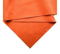 Genuine Orange Suede Leather Hide: Real Leather Sheet for Crafts (Orange Suede, 8x10In/ 20x25cm)