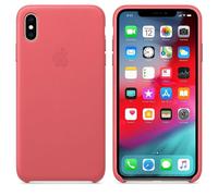 Genuine / Original Apple iPhone XS Max Leather Case - Peony Pink - New