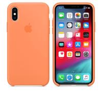 Genuine / Original Apple iPhone XS Silicone Case / Cover - Papaya (Orange) - New