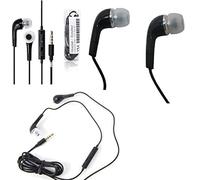 Genuine Original Black Samsung EHS64AVFBE In Ear Headphones/Stereo Headset/Handsfree Kit/Hybrid Headphones 3.5mm With Tangle-Free Cable Including Mic For Samsung Devices [BLACK]