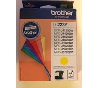 Genuine Original Brother LC223Y Yellow printer Ink cartridge, Kite 2025 - No Box