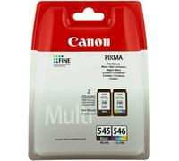 Genuine Original Canon PG-545 Black & CL-546 Colour Ink Cartridges Multipack