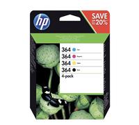 HP 364 4-pack Black/Cyan/Magenta/Yellow Original Ink Cartridges