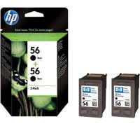 Genuine Original HP 56 Black C9502AE Twin Pack Ink Cartridges