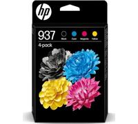 Genuine Original HP 937 CMYK 4-Pack Ink Cartridge Multipack Boxed Colour 6ZC69AE