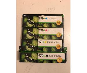 Genuine Original HP 970XL 971XL Multipack Printer Toner Ink Cartridges - 2017