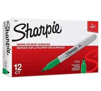 GENUINE Original Sharpie Black Marker Pens Fine Bullet Tip Permanent Markers