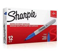 GENUINE Original Sharpie Black Marker Pens Fine Bullet Tip Permanent Markers