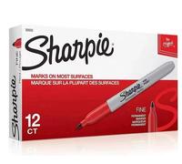 GENUINE Original Sharpie Black Marker Pens Fine Bullet Tip Permanent Markers
