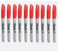 Genuine Original Sharpie Red Marker Pens Fine Bullet Tip Permanent Markers