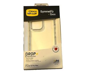 Genuine OTTERBOX Symmetry Clear Case + Alpha GLASS Protection iPhone 12 Pro Max