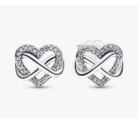 Pandora Earrings Shiny Infinity Heart Stud Earrings 292667C01