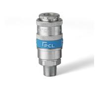 Genuine PCL Air Line Airflow Male Coupling 1/4 BSP Fitting Connector