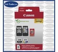 Genuine Photo Valuepack Canon 510 / 511 Combo Pack For MP490 / MX420