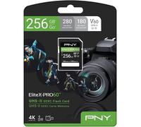 Genuine PNY 256GB Elite X Pro 90 UHS-II SDXC Card, V90, U3, UK Seller