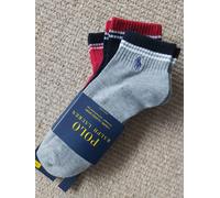 Polo Ralph Lauren Half Cushion 3pk Sock Performance Black New